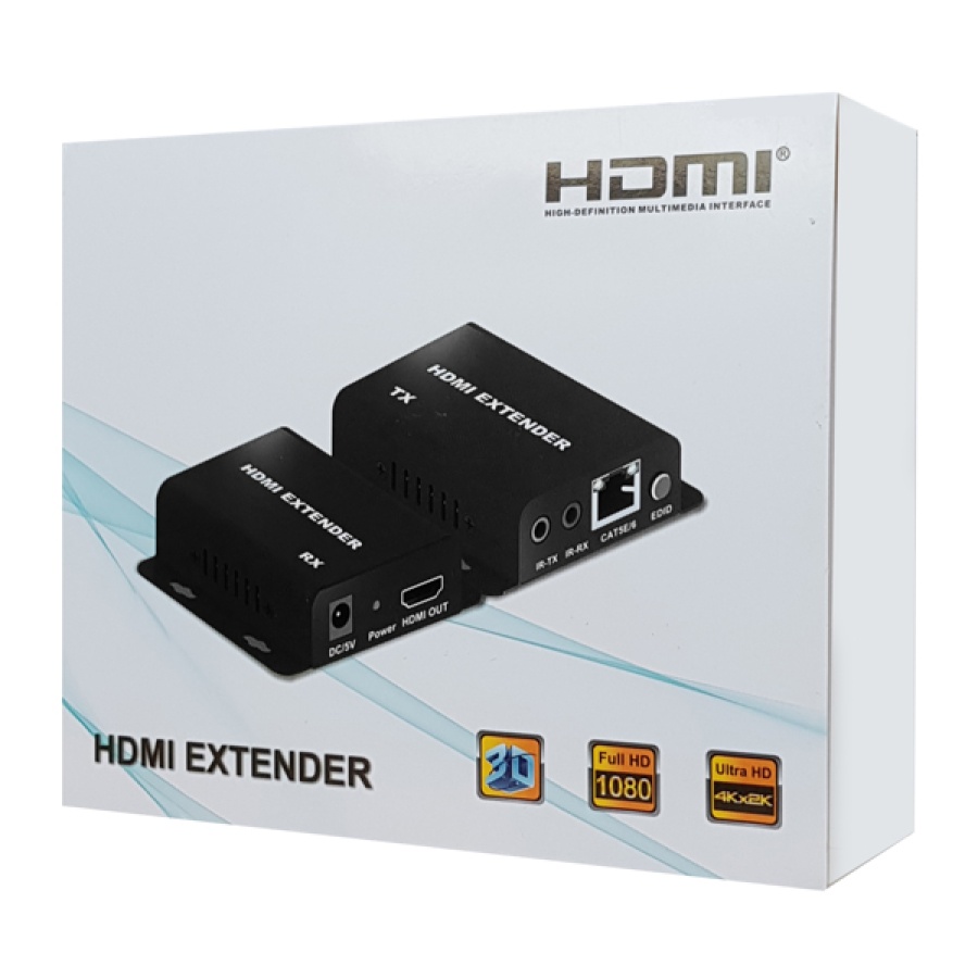 POWERTECH HDMI video extender CAB-H114 μέσω καλωδίου RJ45, 1080p, 60m - Image 4