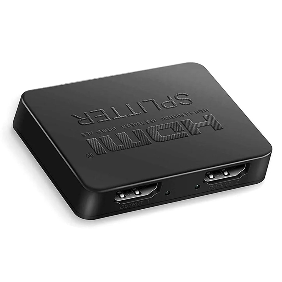 POWERTECH HDMI splitter CAB-H163, 1-in σε 2-out, 4K/30Hz, HDR/HDCP, μαύρο