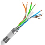 POWERTECH καλώδιο δικτύου CAB-N297, Cat 6 S/FTP, CCA, 24AWG, 100m, γκρι