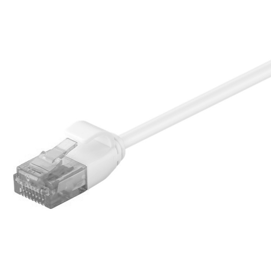 POWERTECH καλώδιο δικτύου CAB-N314, Cat 6 U/UTP, slim, copper, 2m, λευκό