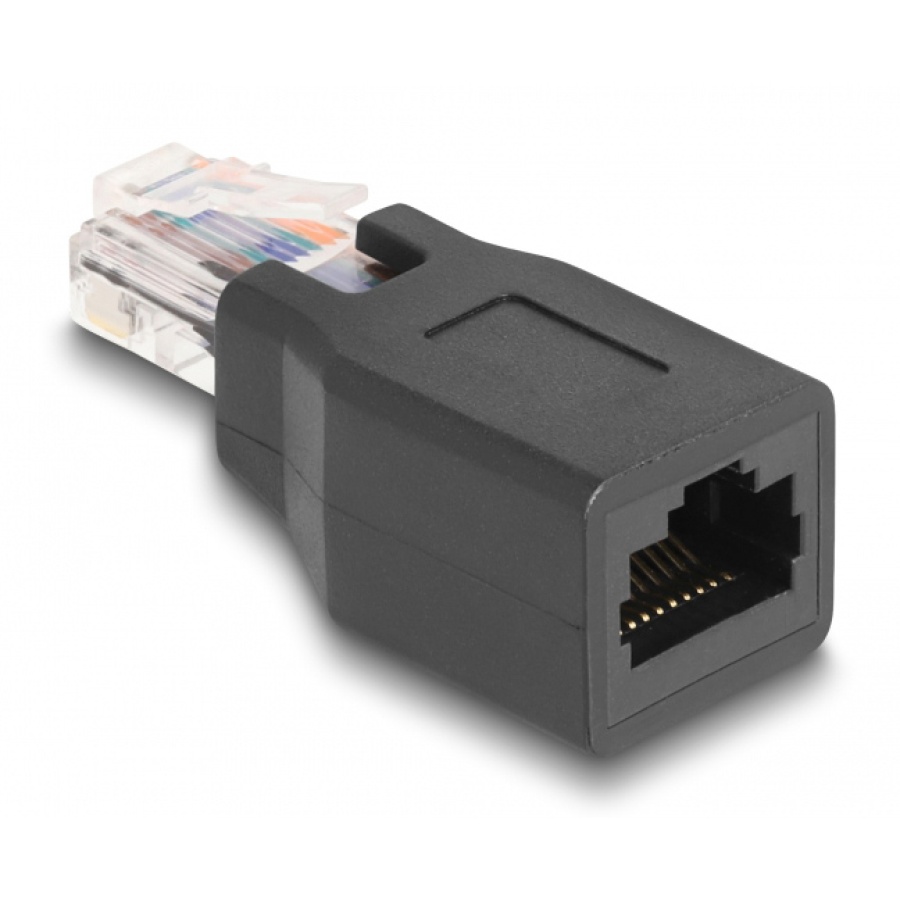 POWERTECH αντάπτορας RJ45/RJ48/RJ50 CAB-N325, 10P/10C pin out 1:1, μαύρο - Image 2