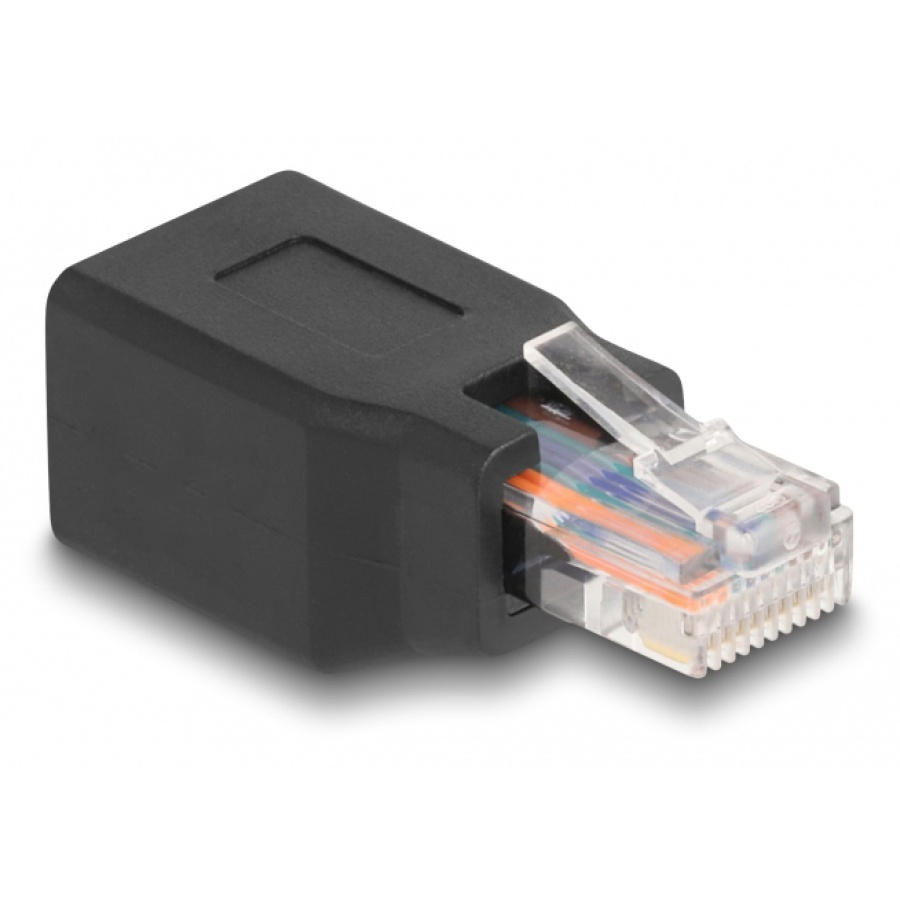 POWERTECH αντάπτορας RJ45/RJ48/RJ50 CAB-N325, 10P/10C pin out 1:1, μαύρο