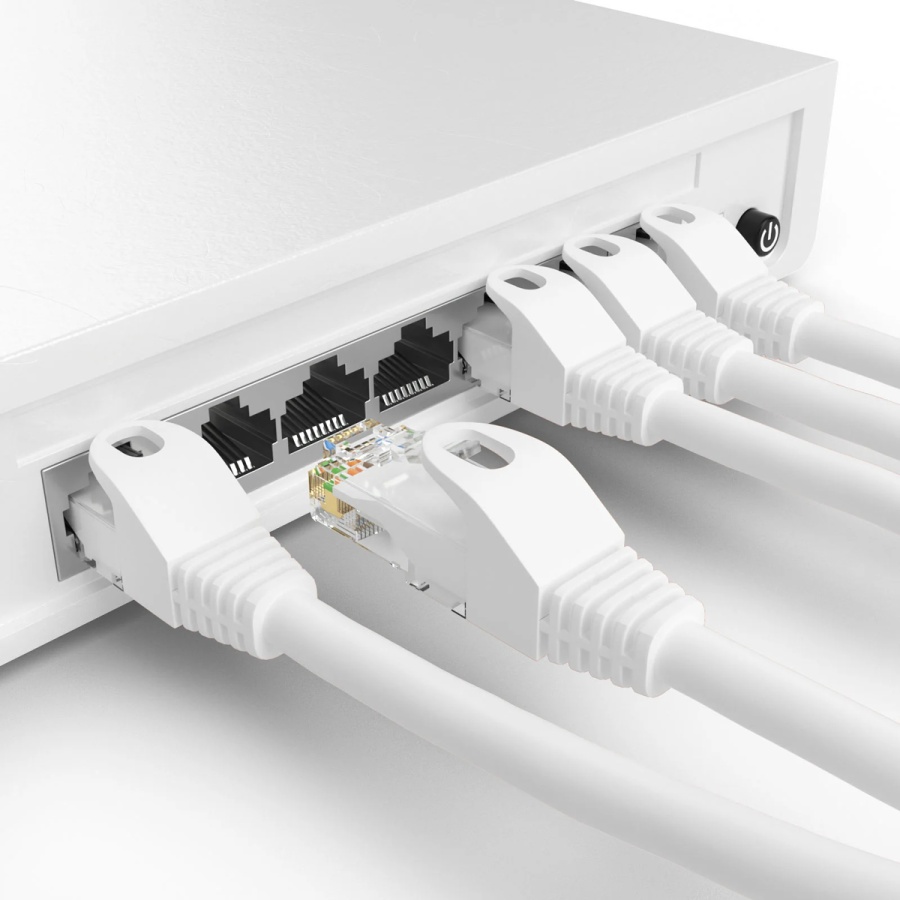 POWERTECH καλώδιο δικτύου CAB-N360, Cat 5e U/UTP, CCA, 100Hz, 10m, λευκό - Image 2