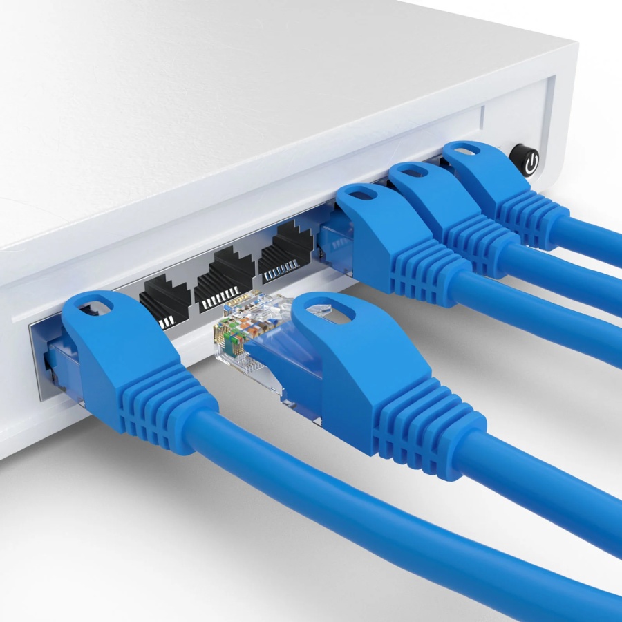 POWERTECH καλώδιο δικτύου CAB-N389, Cat 6 U/UTP, CCA, 250Hz, 0.25m, μπλε - Image 2