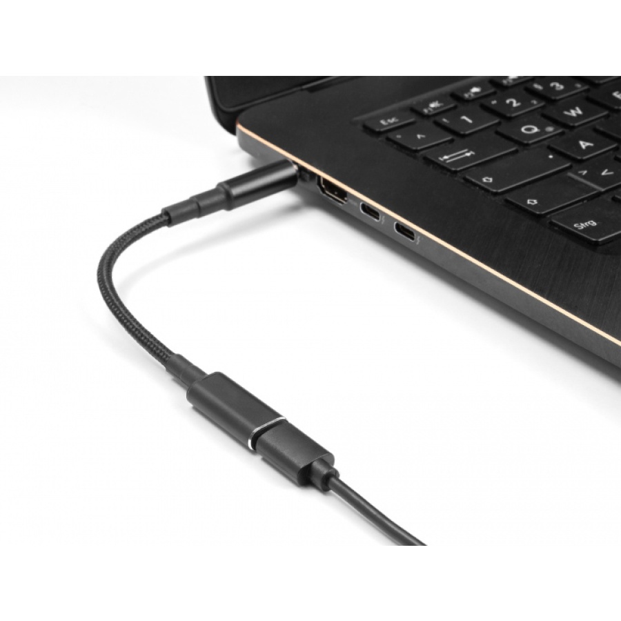 POWERTECH καλώδιο τροφοδοσίας CAB-UC067, USB-C σε IBM 7.9x5.5mm, μαύρο - Image 2