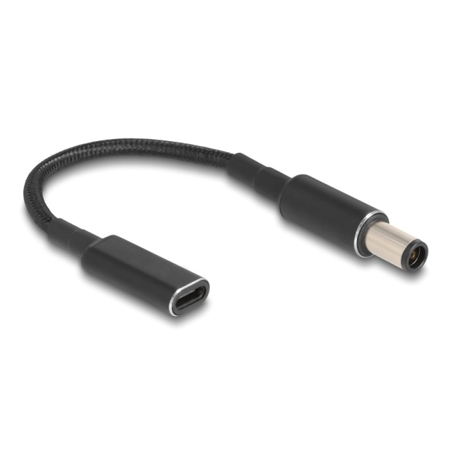 POWERTECH καλώδιο τροφοδοσίας CAB-UC074, USB-C σε HP 7.4x5.0mm, μαύρο