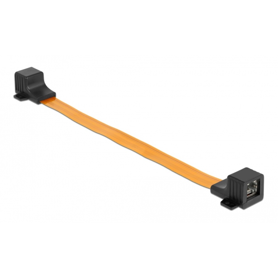 POWERTECH καλώδιο RJ45 θηλυκό CAB-W047, Cat 6 U/UTP, 30cm, κίτρινο - Image 3