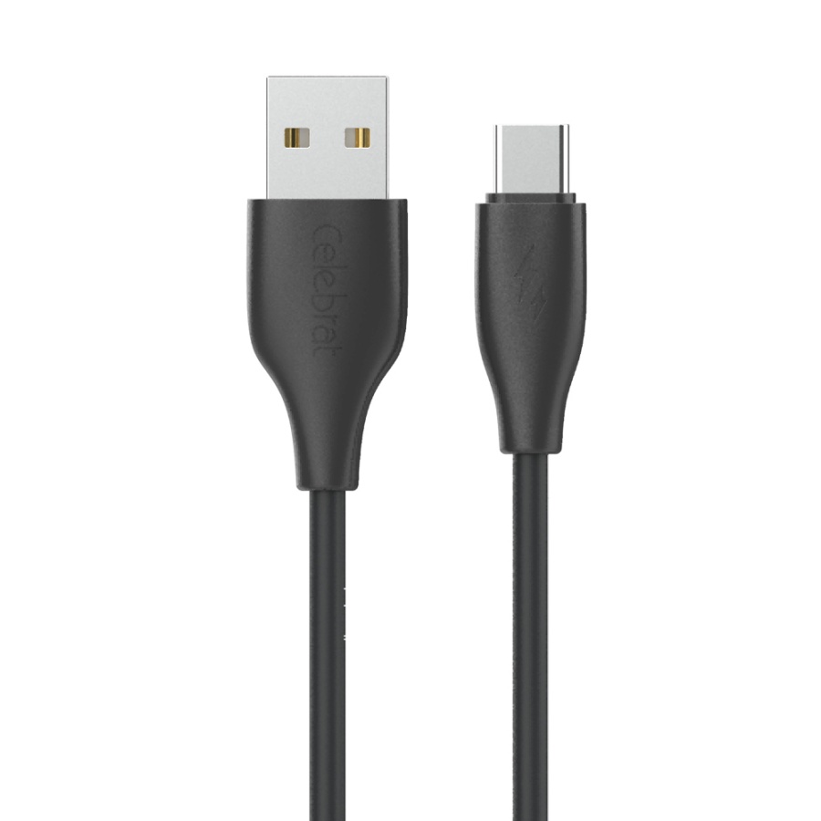 CELEBRAT καλώδιο USB-C σε USB CB-31A, 15W, 480Mbps, 1m, μαύρο - Image 3