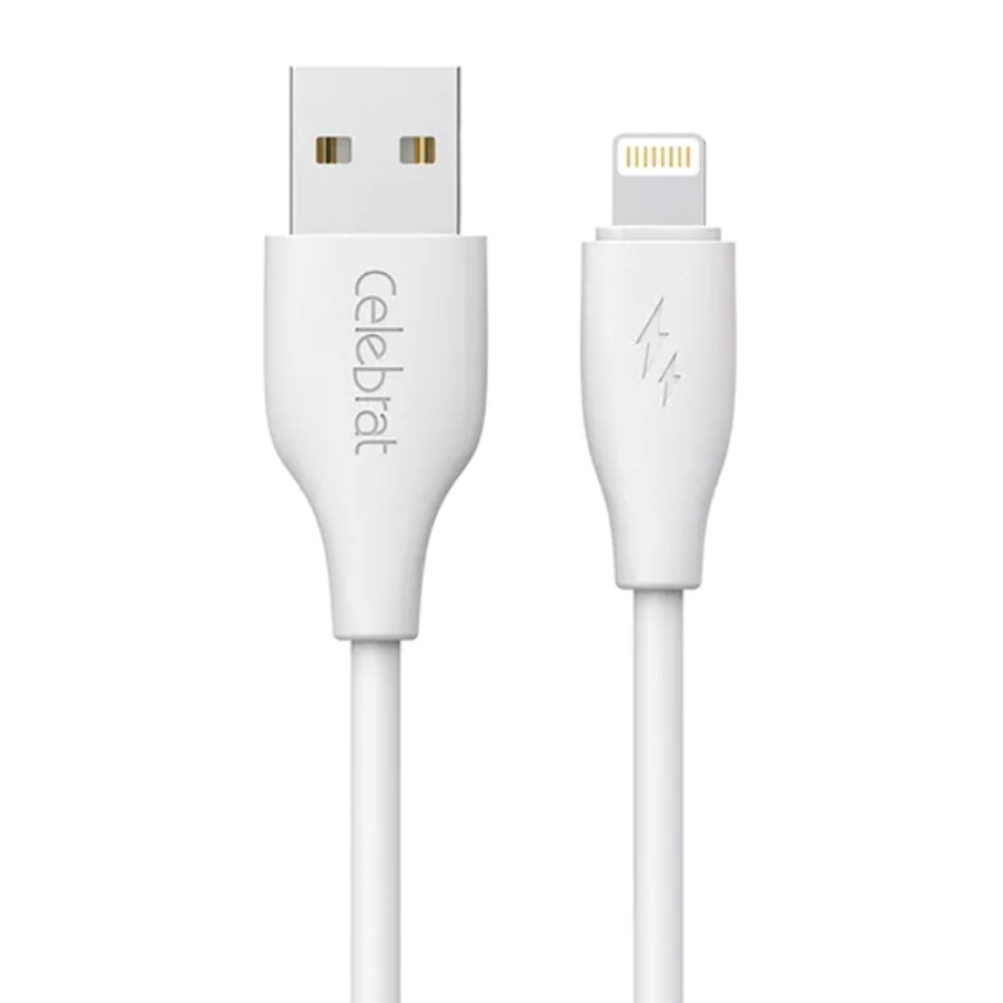 CELEBRAT καλώδιο Lightning σε USB CB-31, 15W, 480Mbps, 1m, λευκό - Image 3