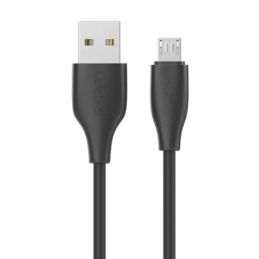 CELEBRAT καλώδιο micro USB σε USB CB-31, 15W, 480Mbps, 1m, μαύρο - Image 3