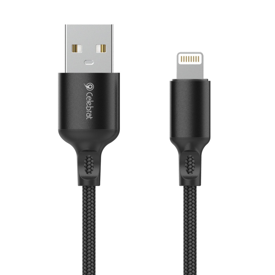 CELEBRAT καλώδιο Lightning σε USB CB-32, 12W, 1m, μαύρο