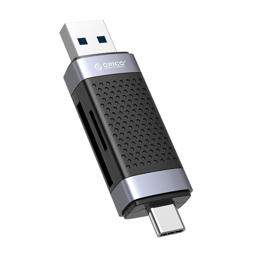 ORICO card reader CD2D-AC3 για SD & Micro SD, USB-C & USB 3.0, μαύρο