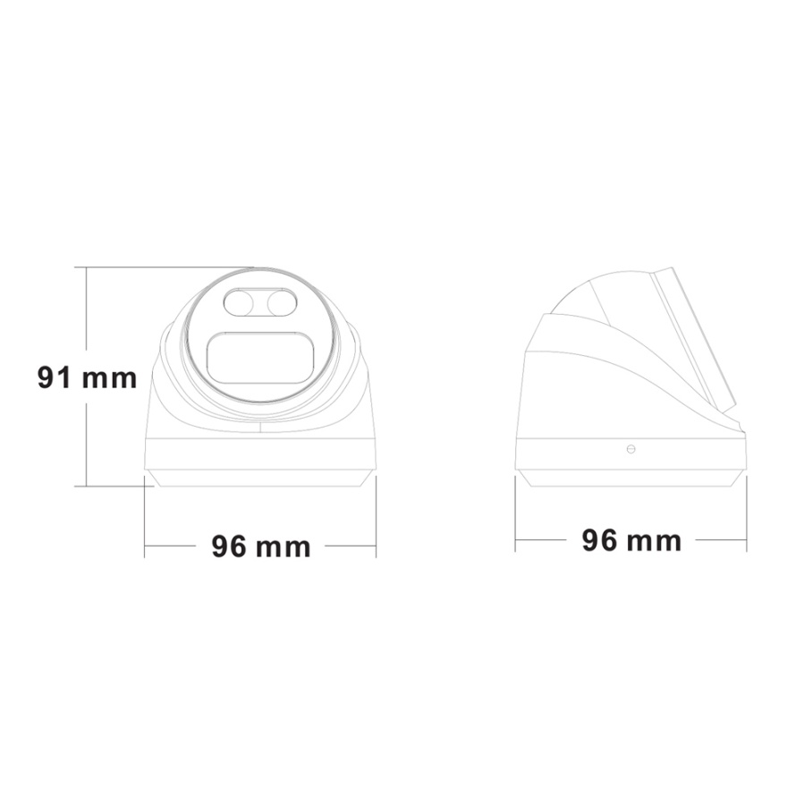 LONGSE IP κάμερα CMSBFG400WH, 4MP, 2.8mm, αδιάβροχη IP67, PoE - Image 3