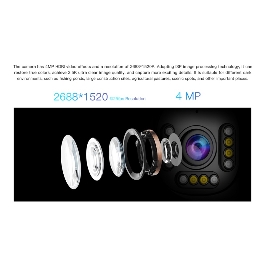 VSTARCAM smart κάμερα CS611Q-UV, 4MP, Wi-Fi, PTZ, SD - Image 9