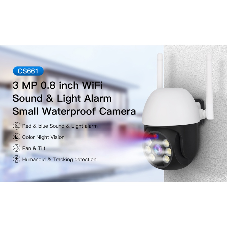 VSTARCAM smart IP κάμερα CS661, IP65, 3MP, WiFi, PTZ - Image 2