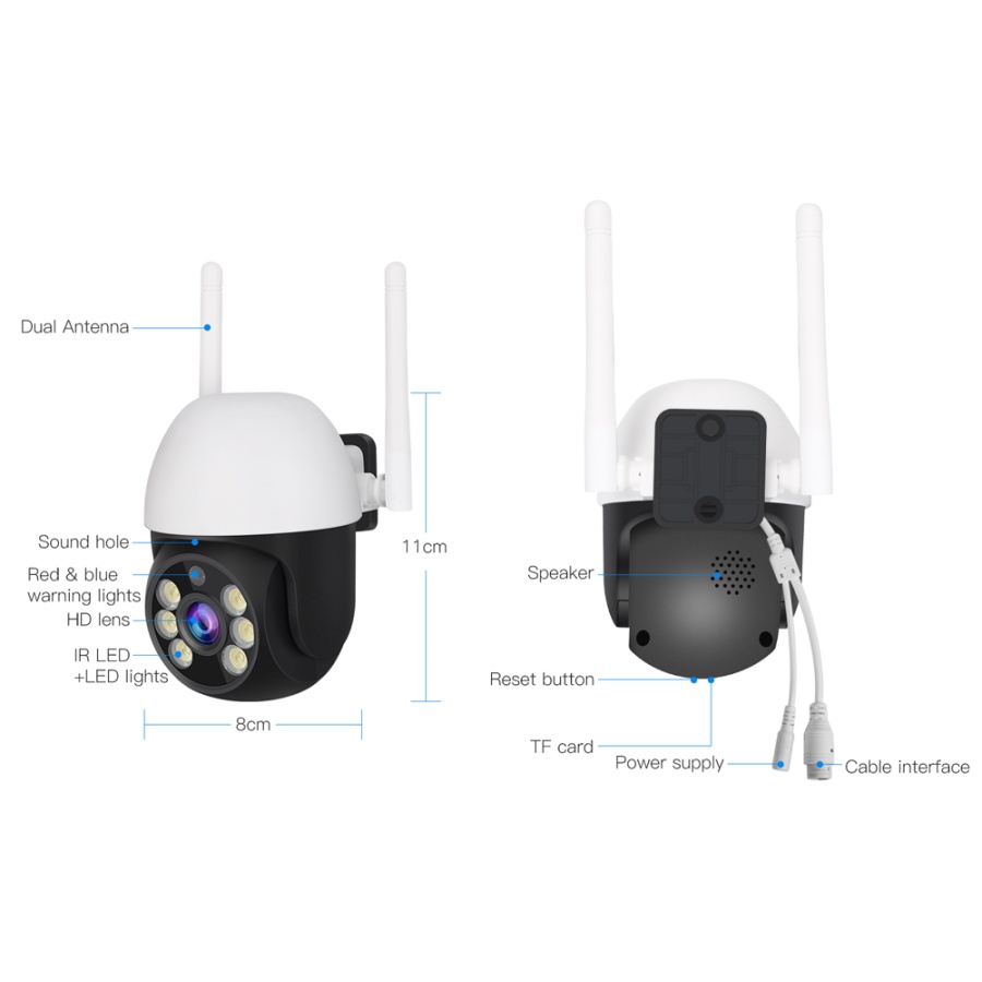 VSTARCAM smart IP κάμερα CS661, IP65, 3MP, WiFi, PTZ - Image 3