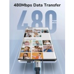 CABLETIME καλώδιο USB-C CT-CM100, 100W PD, 1m, μαύρο - Image 3