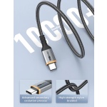 CABLETIME καλώδιο USB-C CT-CM100, 100W PD, 1m, μαύρο - Image 4