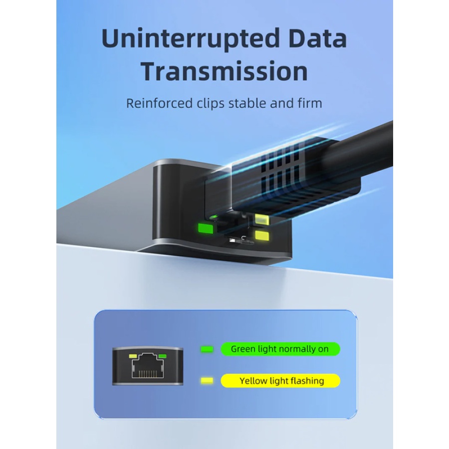 CABLETIME αντάπτορας δικτύου CT-CML2500, USB-C, 2.5Gbps Ethernet, γκρι - Image 3