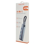 CABLETIME USB hub CT-HUBP4, 4x θυρών, 5Gbps, USB-C σύνδεση, γκρι - Image 6