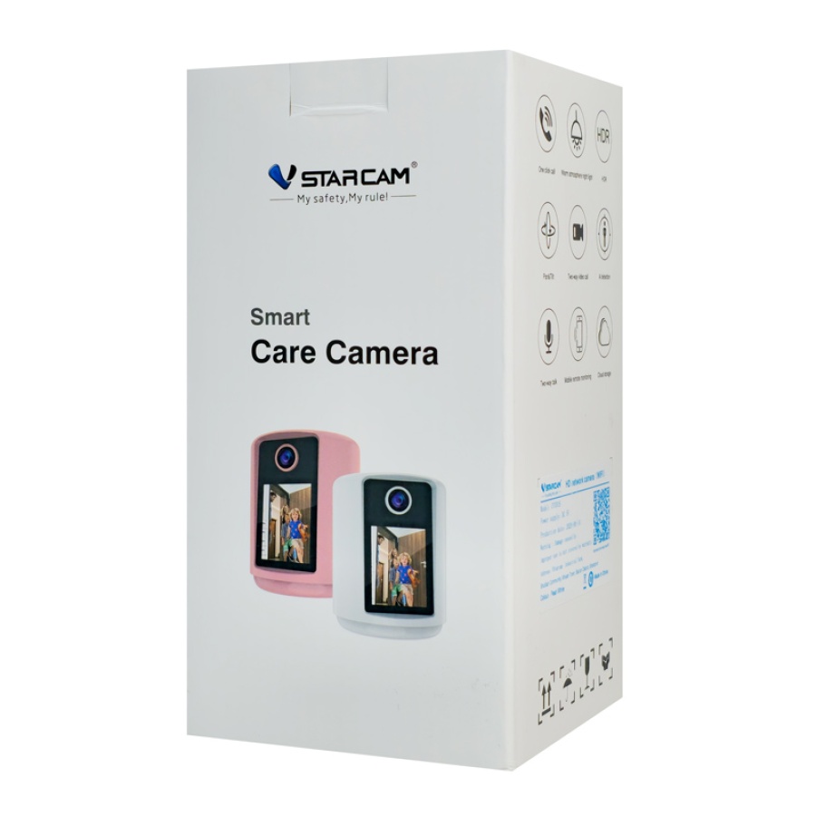 VSTARCAM smart κάμερα CV331S με οθόνη, 3MP, WiFi, 2000mAh, SD - Image 4