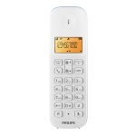 PHILIPS ασύρματο τηλέφωνο D1601S-34, με ελληνικό μενού, λευκό-μπλε - Image 2