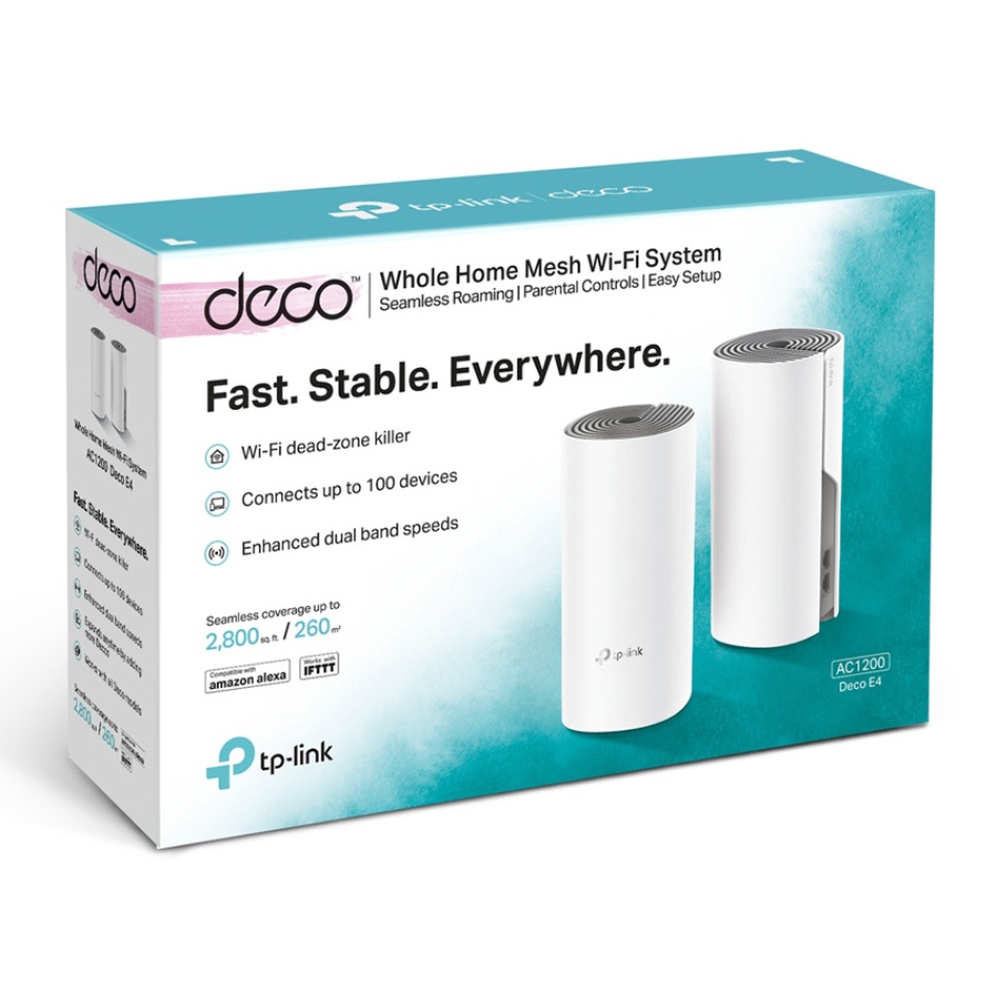 TP-LINK Home Mesh Wi-Fi System DECO E4, AC1200, 2τμχ, Ver. 2.0 - Image 4