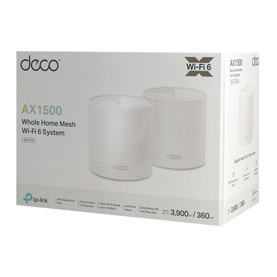 TP-LINK Home Mesh Wi-Fi System Deco X10, 1500Mbps AX1500, Ver. 1.0, 2τμχ - Image 8