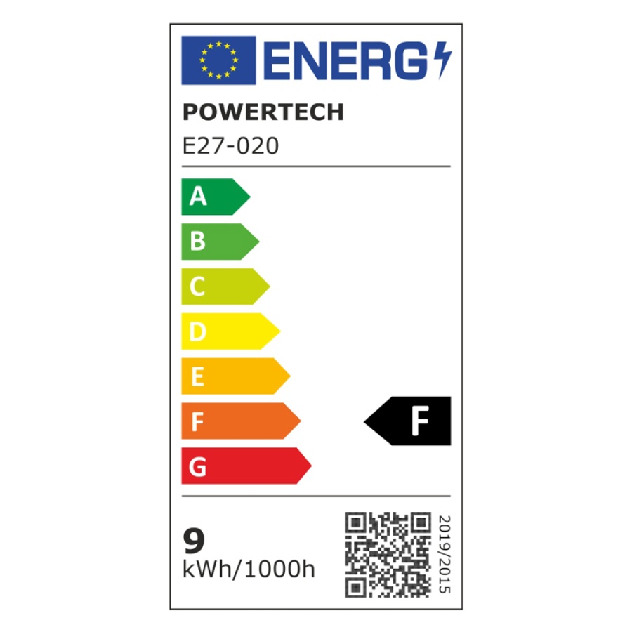 POWERTECH LED λάμπα E27-020, 9W, 4000K, E27, 820lm - Image 2