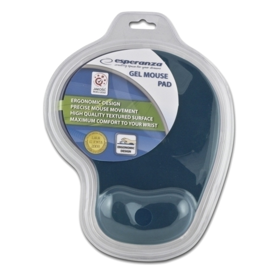 ESPERANZA gel mouse pad EA137B, 230x190x20mm, μπλε - Image 2