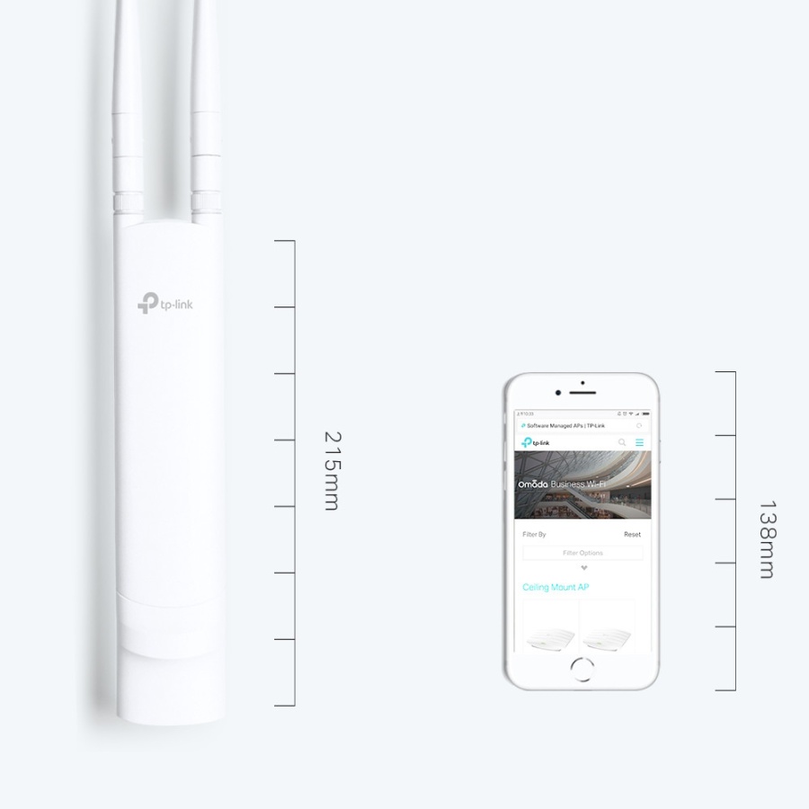 TP-LINK Wireless N Outdoor Access Point EAP110-OUTDOOR 300Mbps, Ver. 3.0 - Image 6