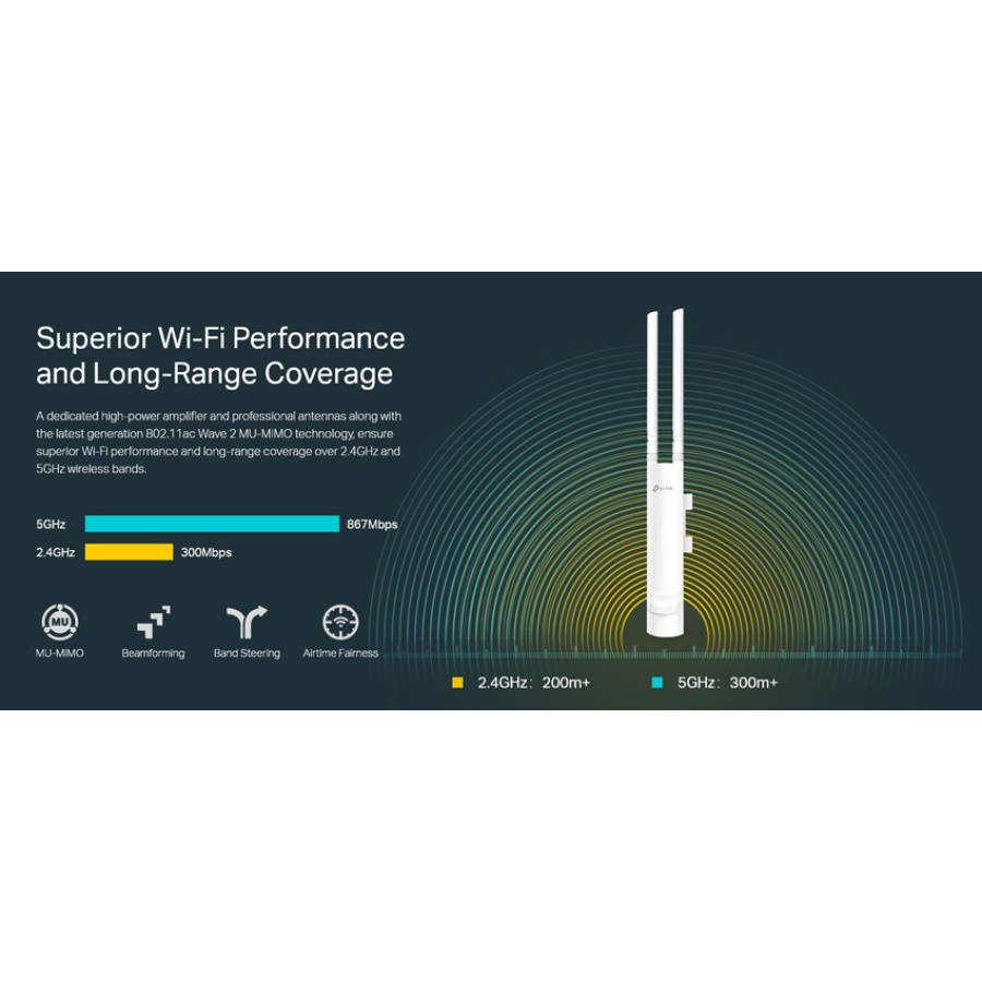 TP-LINK ασύρματο access point EAP225-OUTDOOR, AC1200 MU-MIMO, Ver. 3.0 - Image 7