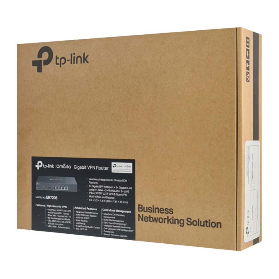 TP-LINK Gigabit VPN Router ER7206, 5x Gigabit & 1x SFP port, Ver. 1.0 - Image 6