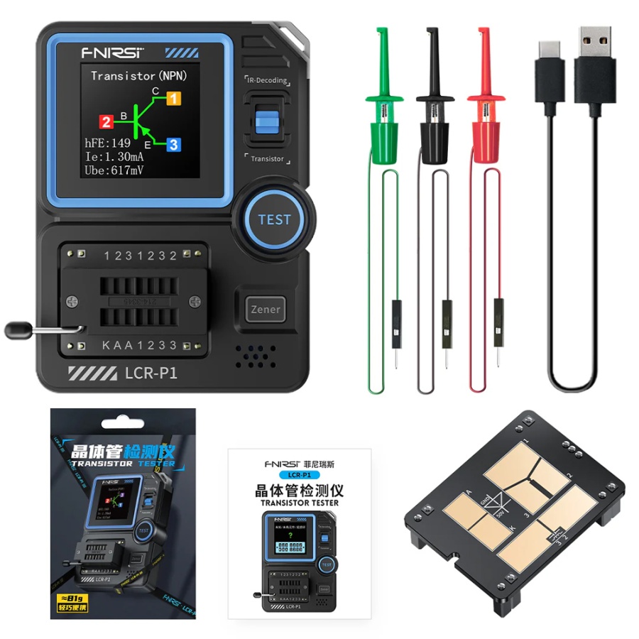 FNIRSI transistor tester LCR-P1, επαναφορτιζόμενο - Image 9