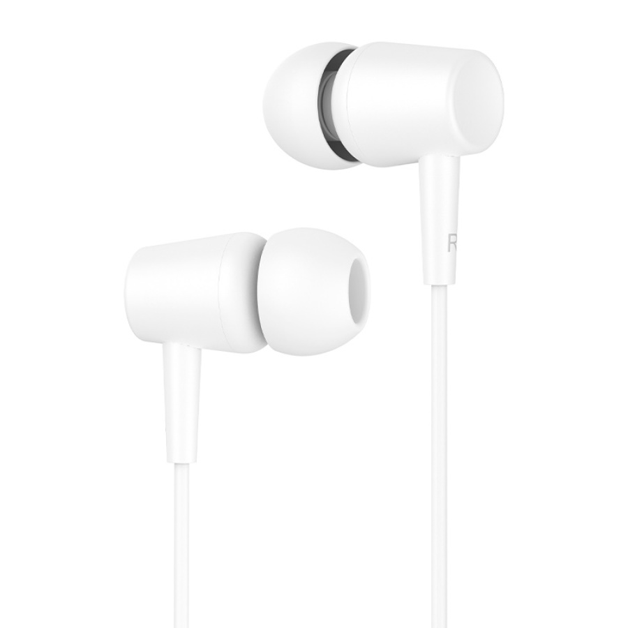 CELEBRAT earphones με μικρόφωνο G13, 3.5mm σύνδεση, Φ10mm, 1.2m, λευκό - Image 2