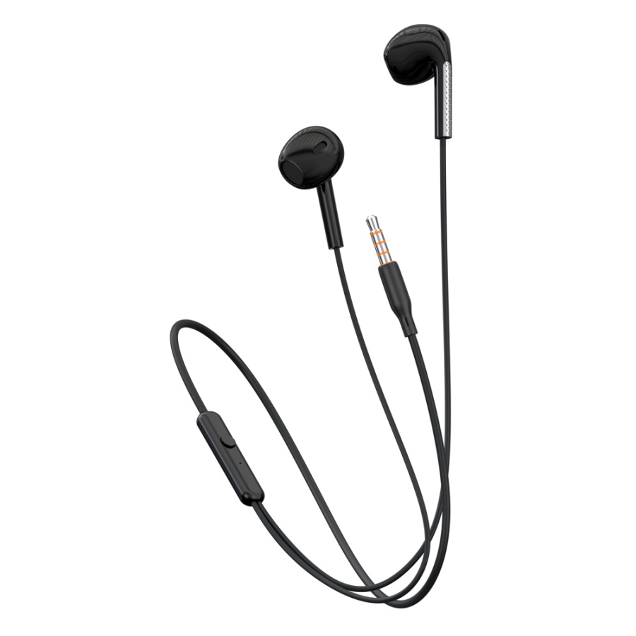 CELEBRAT earphones με μικρόφωνο G28, 3.5mm σύνδεση, Φ10mm, 1.2m, μαύρα - Image 2