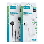 CELEBRAT earphones με μικρόφωνο G28, 3.5mm σύνδεση, Φ10mm, 1.2m, λευκά - Image 3