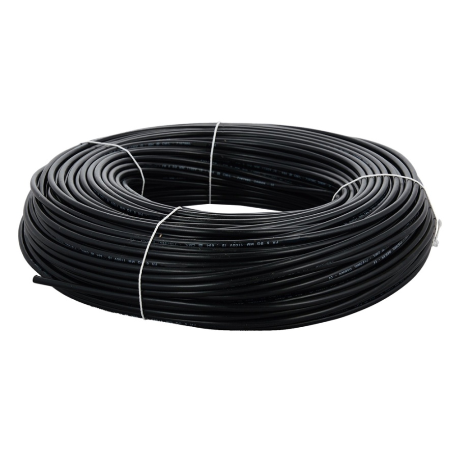 CABLEL καλώδιο H07V-U 4mm², 450/750V, 100m, μαύρο