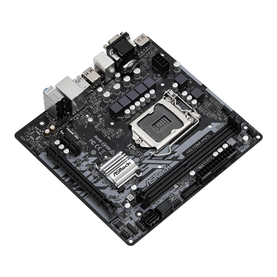 ASROCK μητρική H510M-HVS R.2, 2x DDR4, s1200, USB 3.2, mATX - Image 3