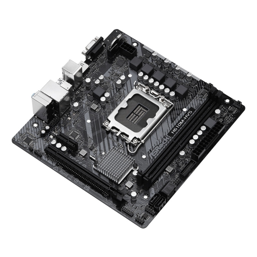 ASROCK μητρική H610M-HVS, 2x DDR4, s1700, USB 3.2 Gen1, mATX