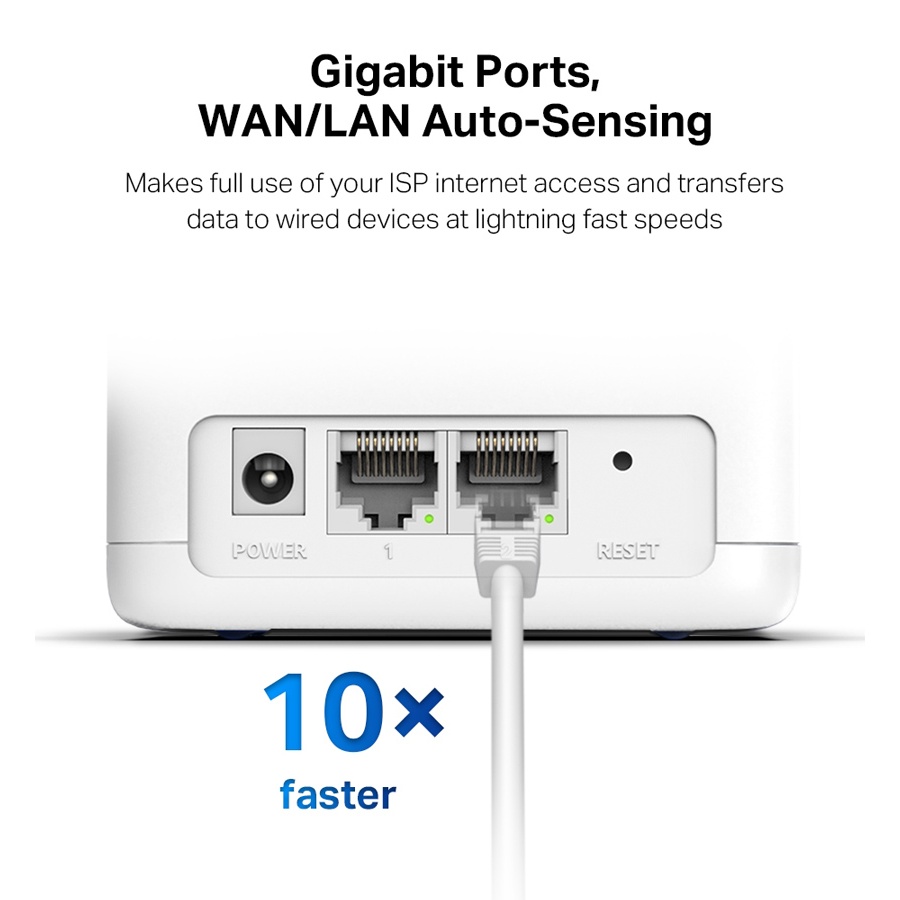 MERCUSYS Mesh Wi-Fi System Halo H30G, 1.3Gbps Dual Band, 2τμχ, Ver. 1.0 - Image 3