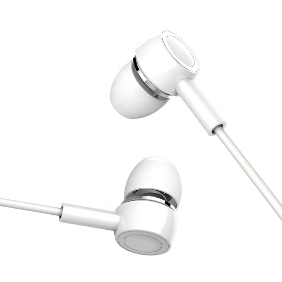 USAMS earphones με μικρόφωνο EP-12, 3.5mm σύνδεση, Φ10mm, 1.2m, λευκά - Image 2