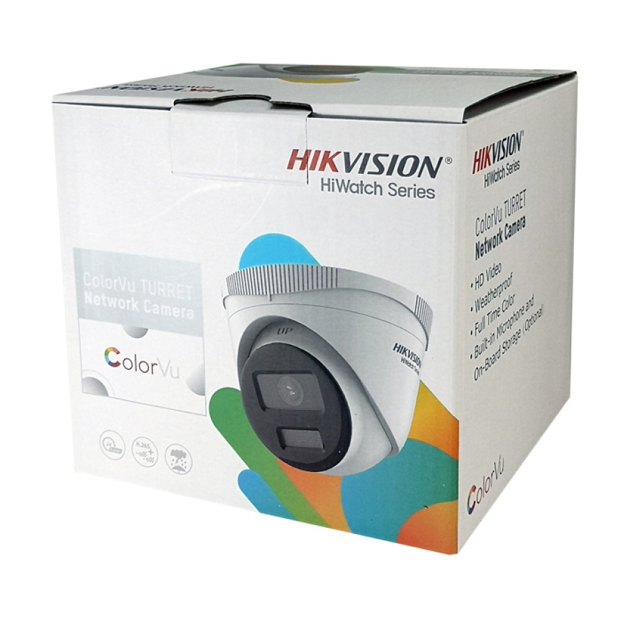 HIKVISION HIWATCH IP κάμερα ColorVu HWI-T229H, 2.8mm, 2MP, IP67, PoE - Image 3