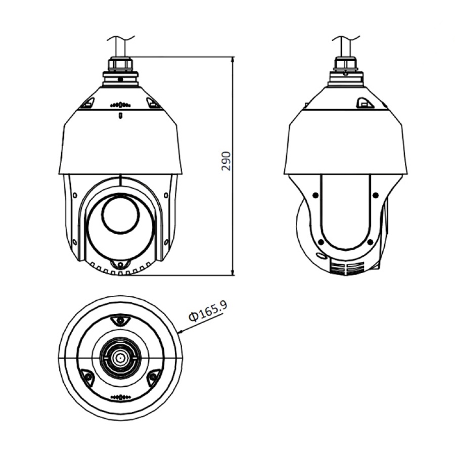 HIKVISION HIWATCH IP κάμερα HWP-N4215IH-DED, 2MP, PTZ, 15x zoom, IR 100m - Image 2