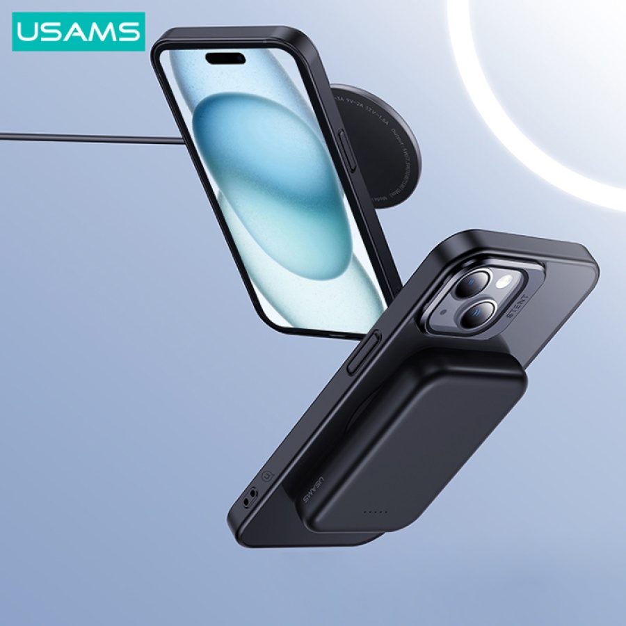 USAMS θήκη Geying US-BH855 για iPhone 15 Pro, διάφανη/μπλε - Image 4