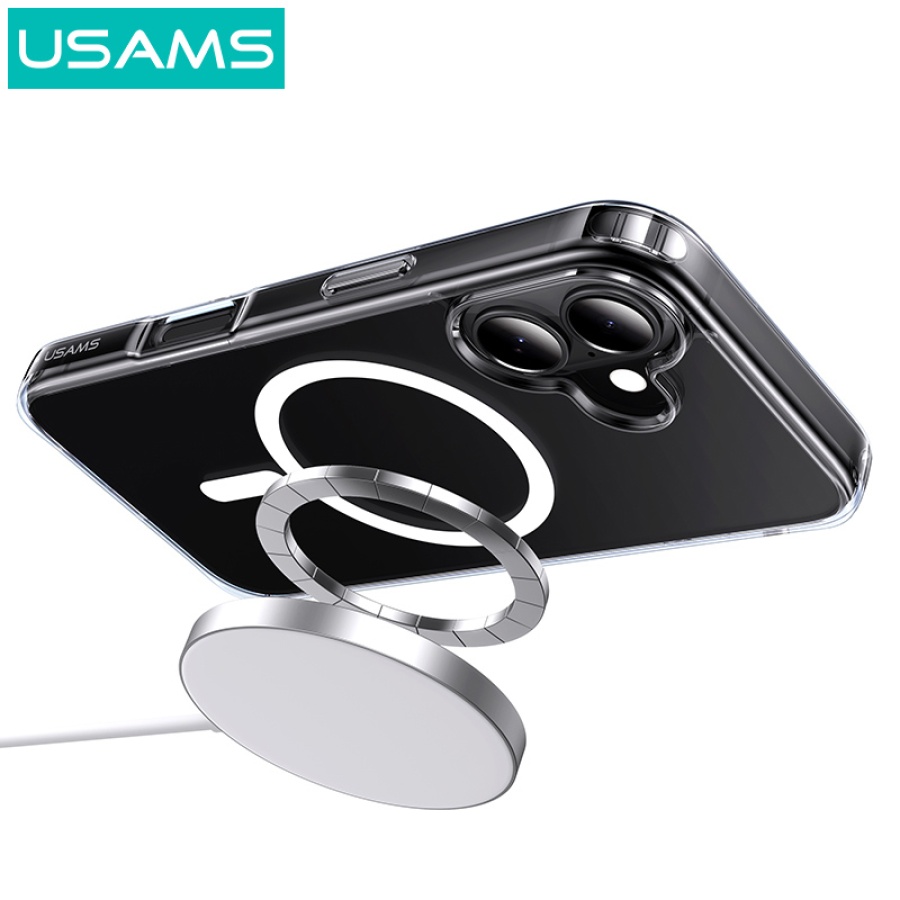 USAMS θήκη Ice Magnet US-BH889 για iPhone 16, διάφανη - Image 3