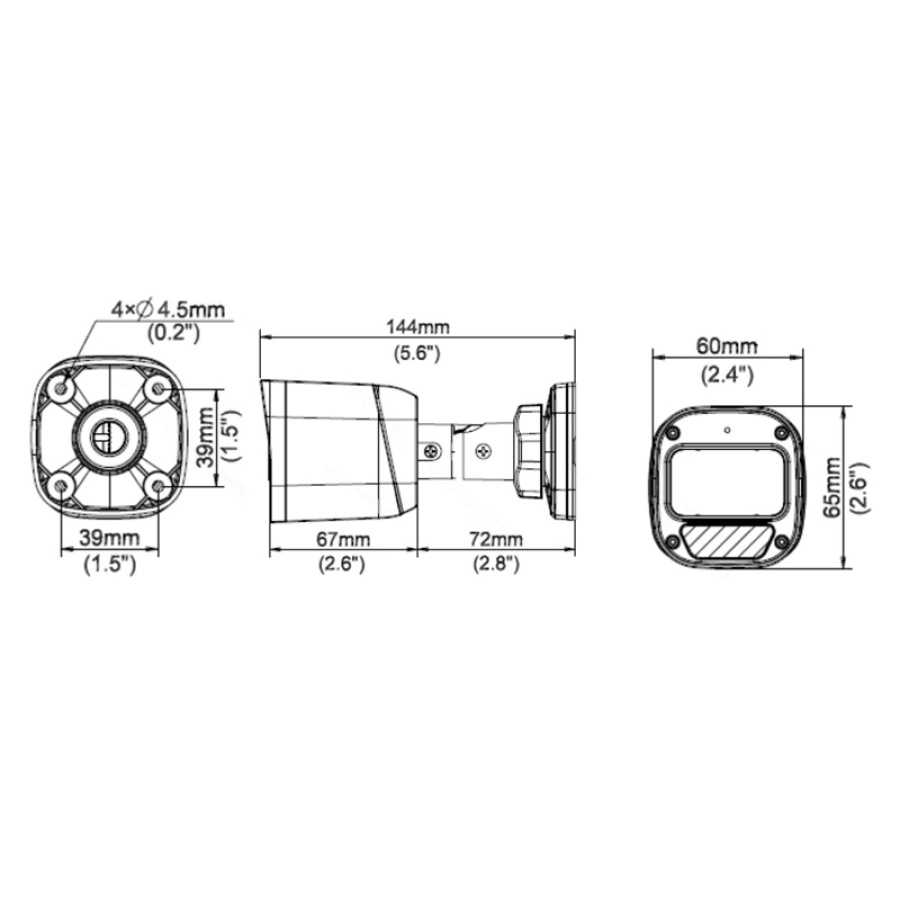 UNIARCH IP κάμερα IPC-B122-APF28, 2.8mm, 2MP, IP67, PoE, IR έως 30m - Image 3