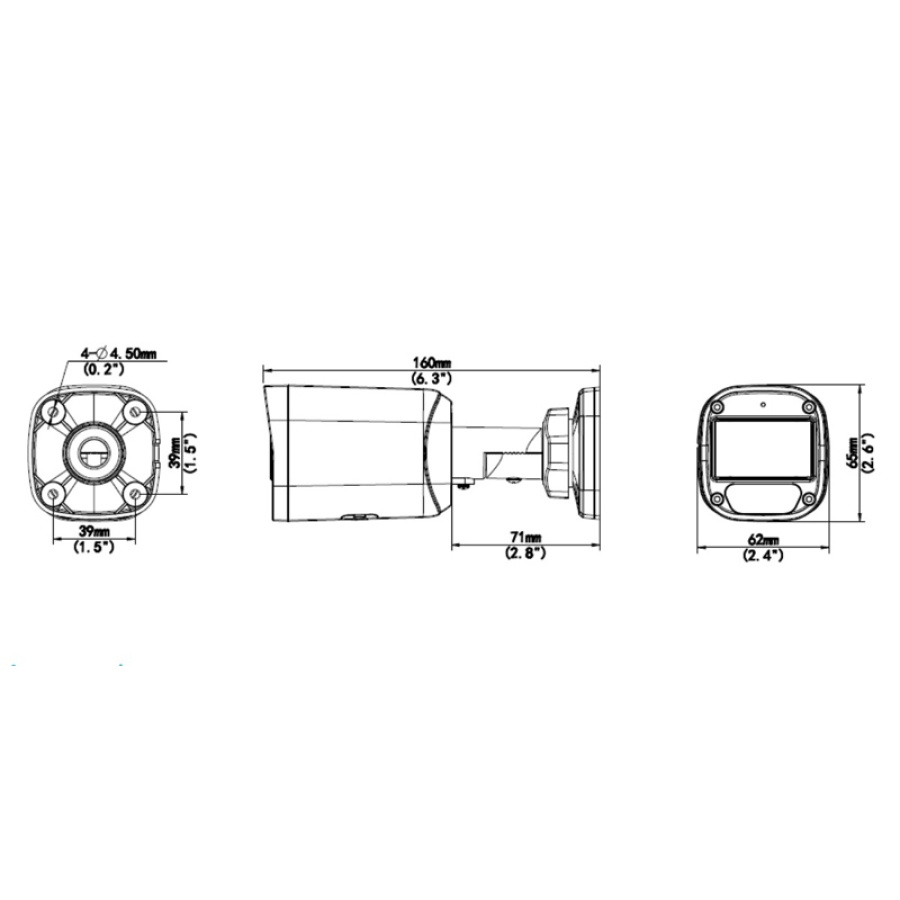 UNIARCH IP κάμερα IPC-B124-APF28K, 2.8mm, 4MP, IP67, PoE, SD, IR 30m - Image 3