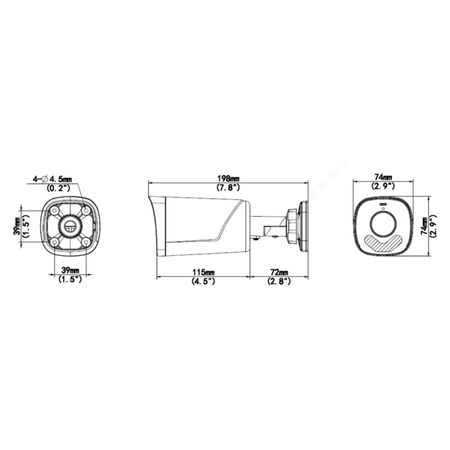 UNIARCH IP κάμερα IPC-B233-APF40W, 4mm, 3MP, IP67, PoE, LED, IR 50m - Image 3