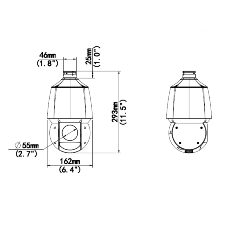 UNIARCH IP κάμερα IPC-P413-X20K, 3MP, PoE+, PTZ, 20x zoom, SD, IP66 - Image 3